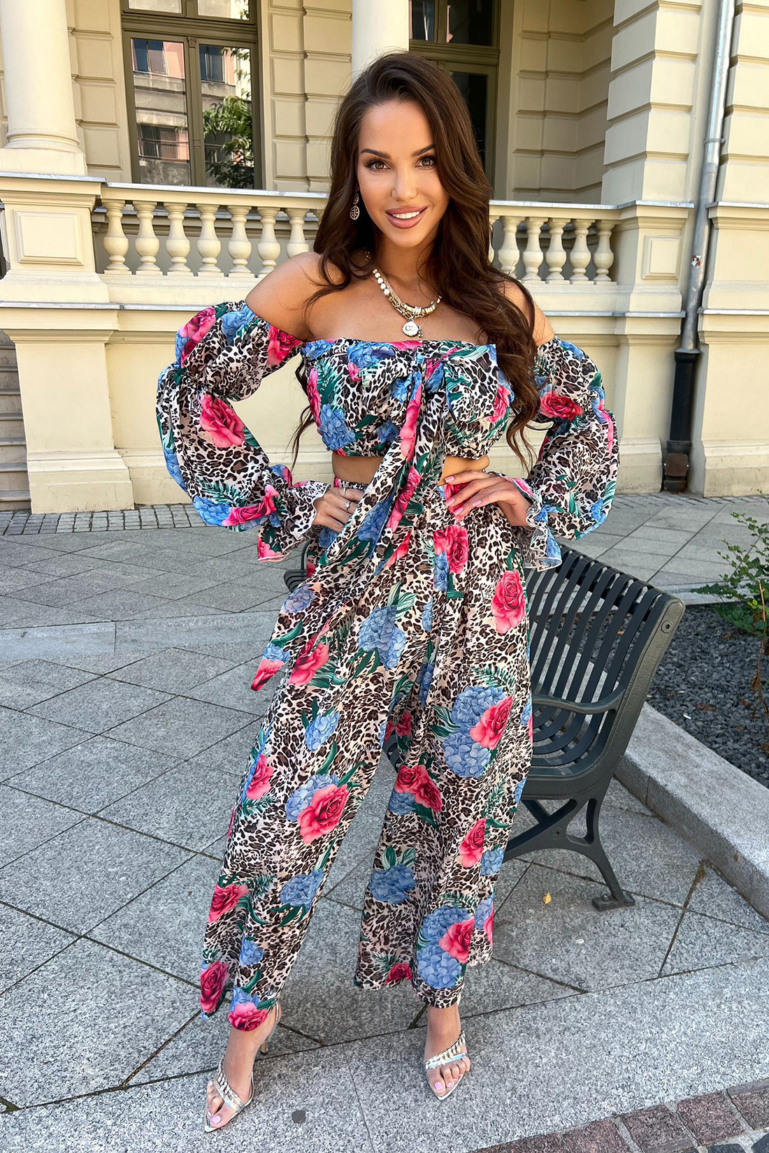 KOMPLET SPODNIE + HISZPANKA LA DIVA PANTERKA PREMIUM - obrazek 2