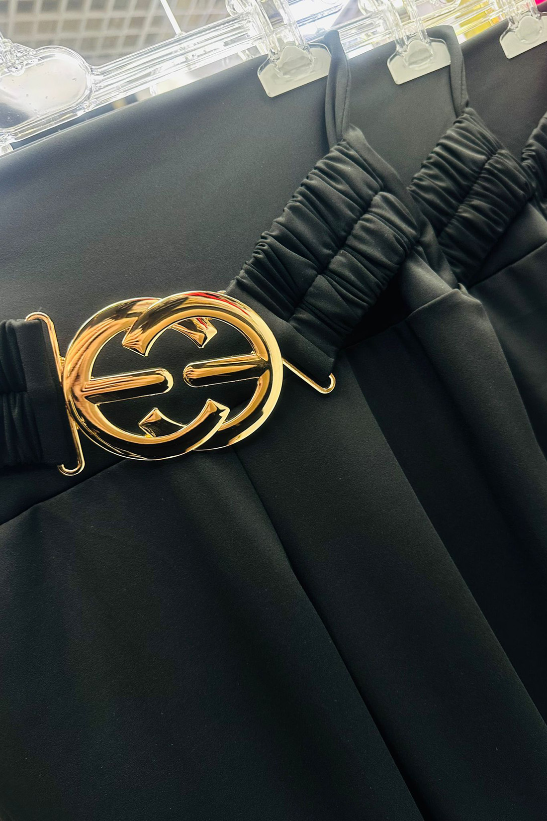 LEGGINSY Z KLAMRĄ GG LA DIVA CZARNE - obrazek 2