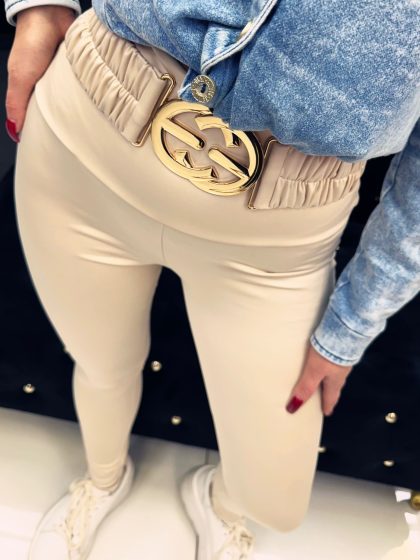 LEGINSY KLAMRA GG BEŻ