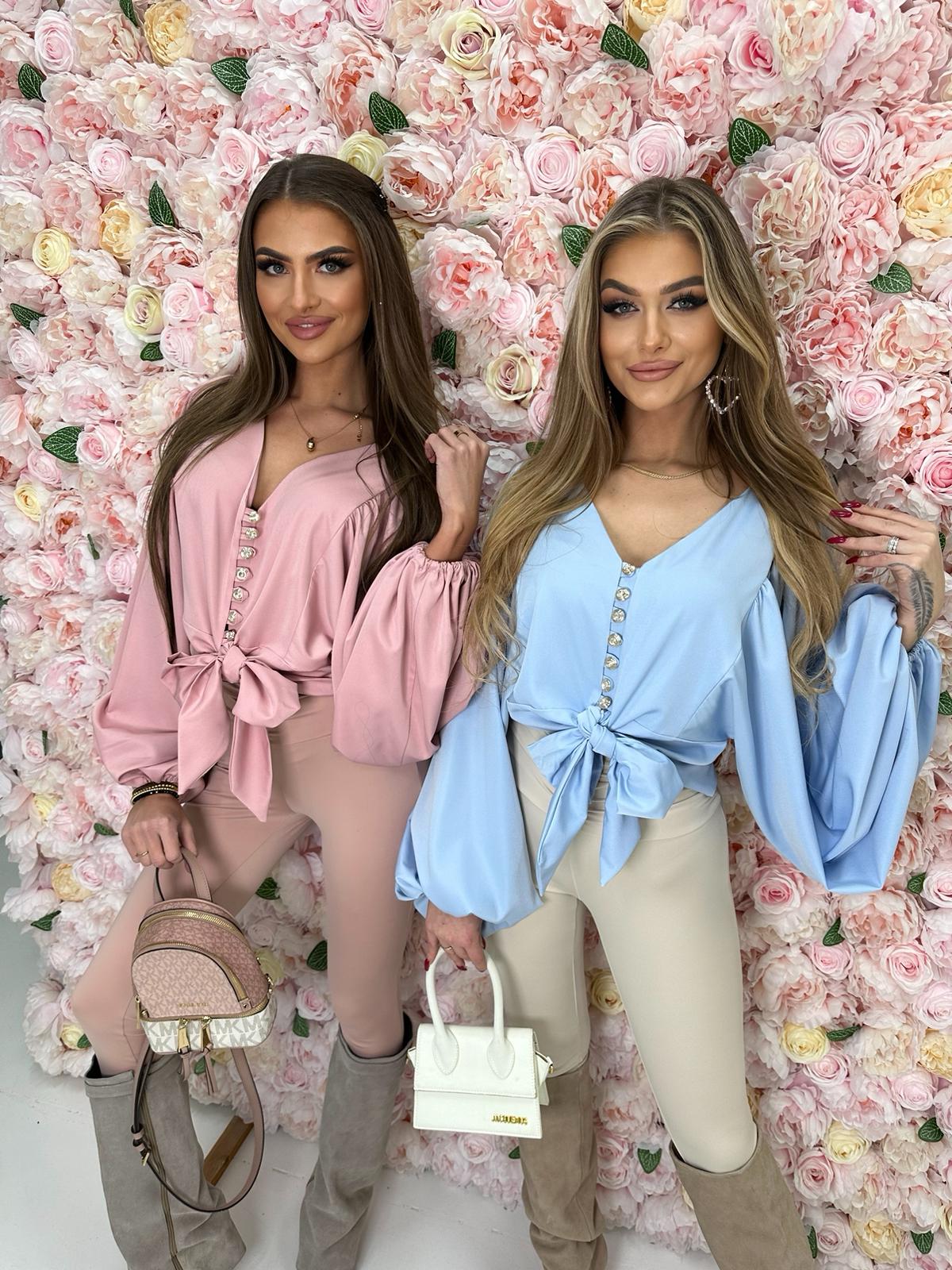 KOSZULA WIĄZANA BABY BLUE - obrazek 4