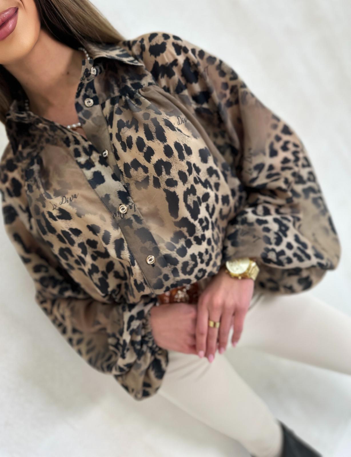 KOSZULA GUMKA – PANTERA BEŻ - obrazek 2