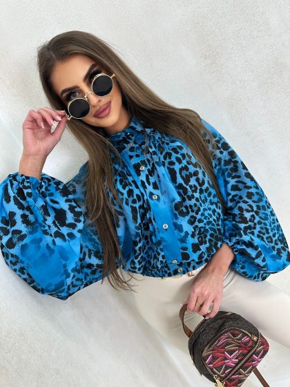 KOSZULA GUMKA – NIEBIESKA PANTERA