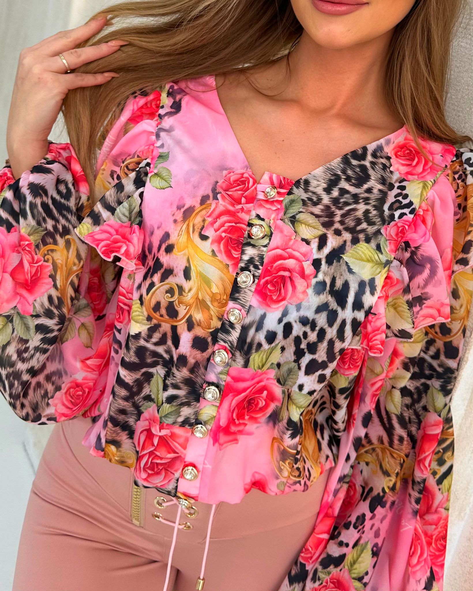 KOSZULA SZYFONOWA – FALBANKA - obrazek 2