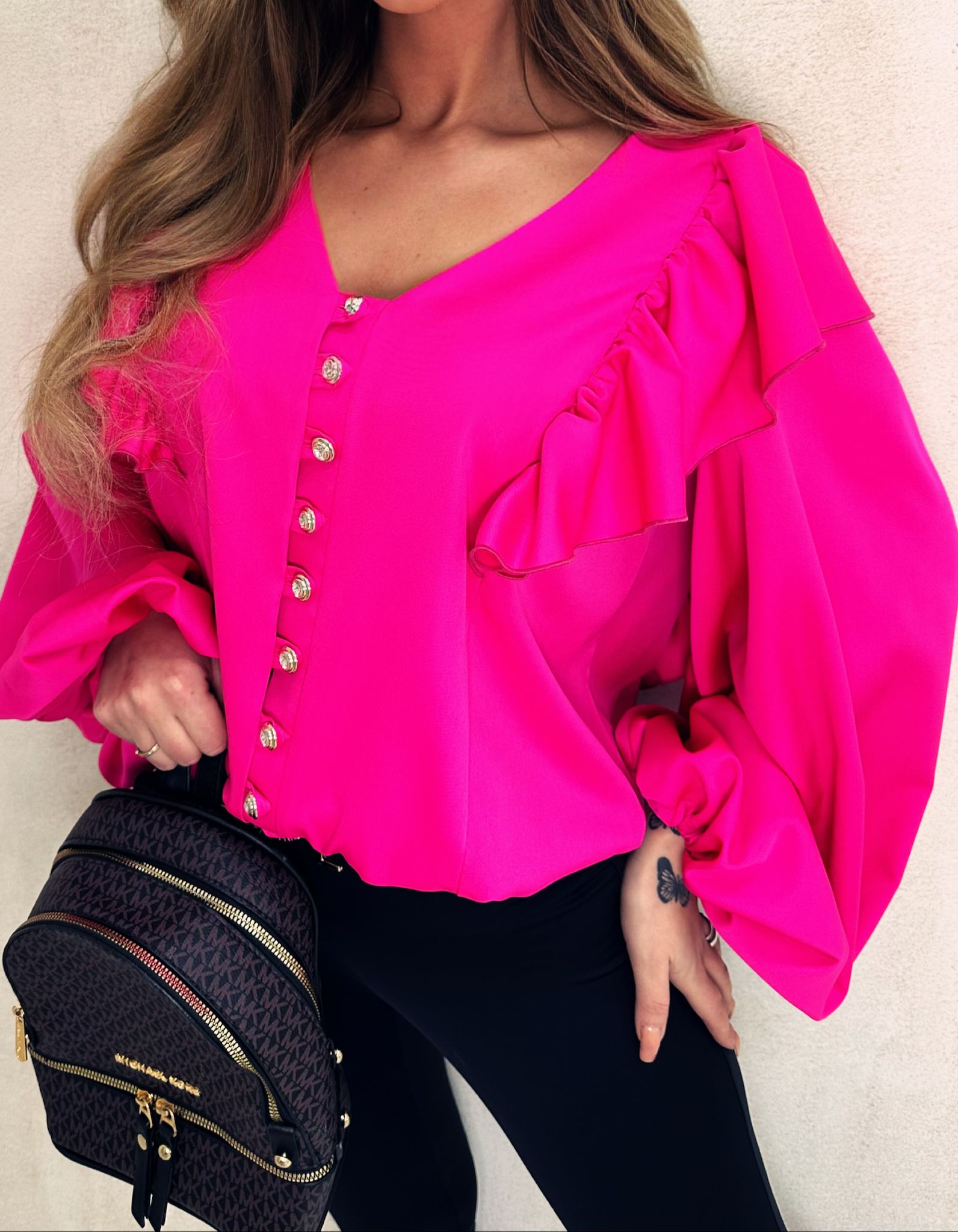 KOSZULA – FALBANKA FUKSJA - obrazek 2