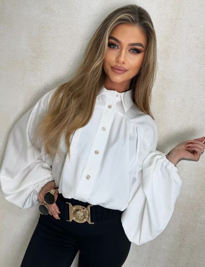 KOSZULA GUMKA – WHITE