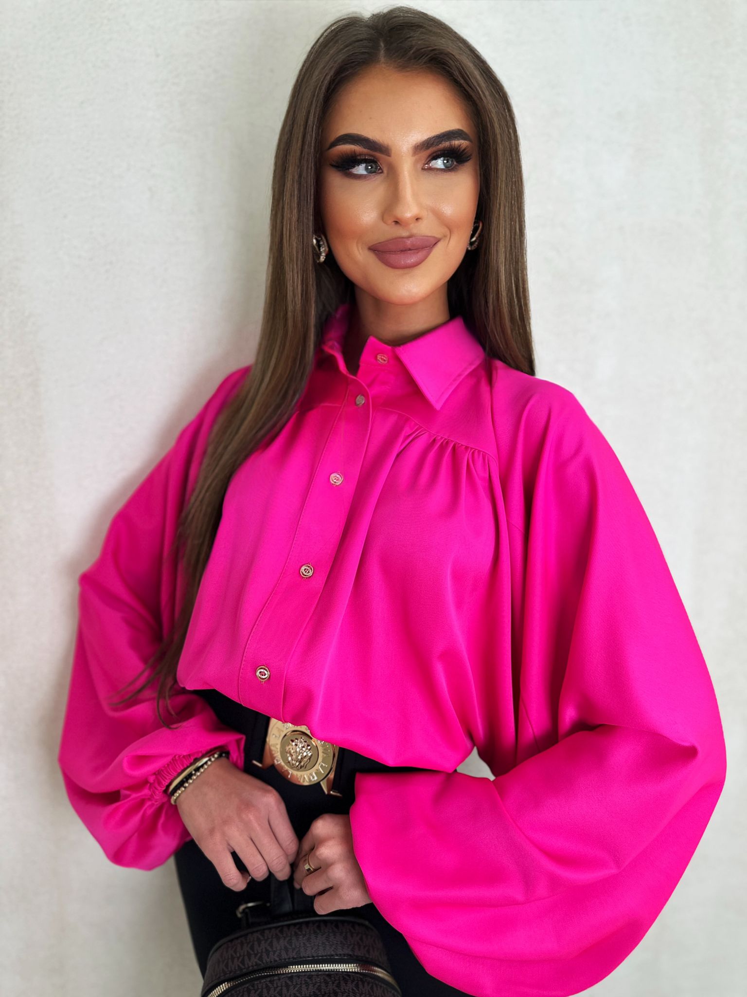 KOSZULA GUMKA – FUKSJA - obrazek 3