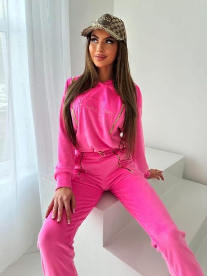 FAME ICON – DRES WELUR ZIP – PINK