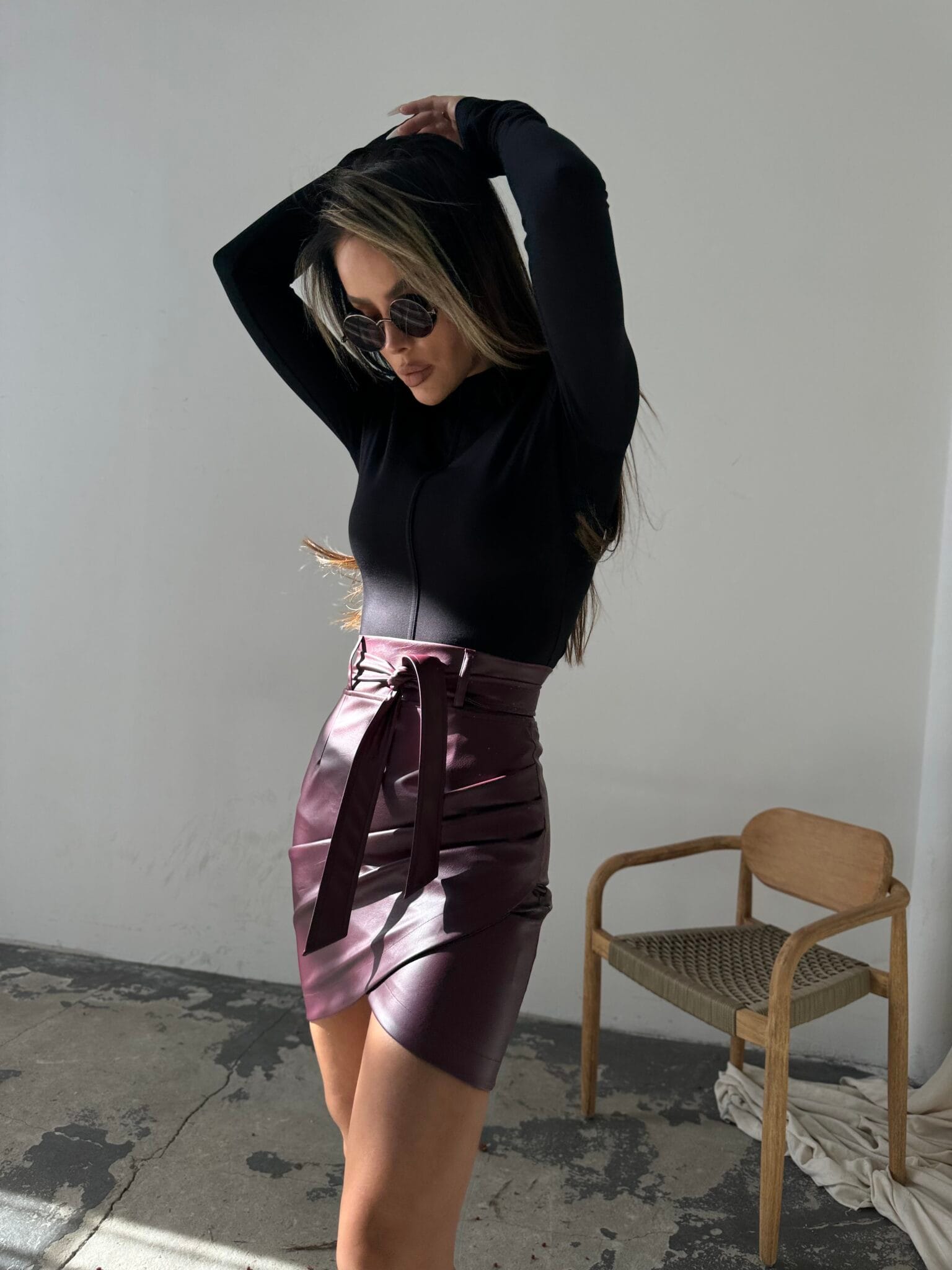 Spódnica URBAN bordo