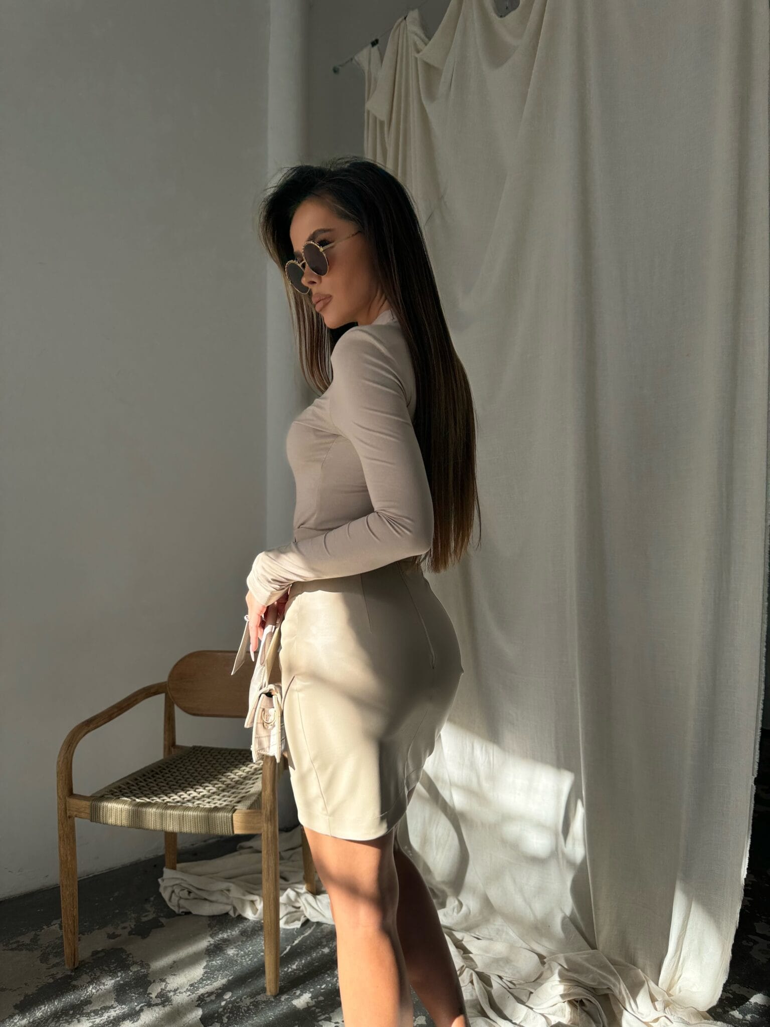 Spódnica URBAN beż LAMANUEL - obrazek 5