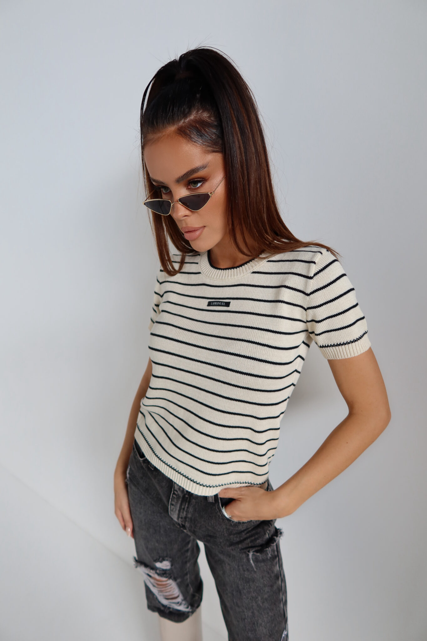 Sweter COFFE krem LAMANUEL - obrazek 10