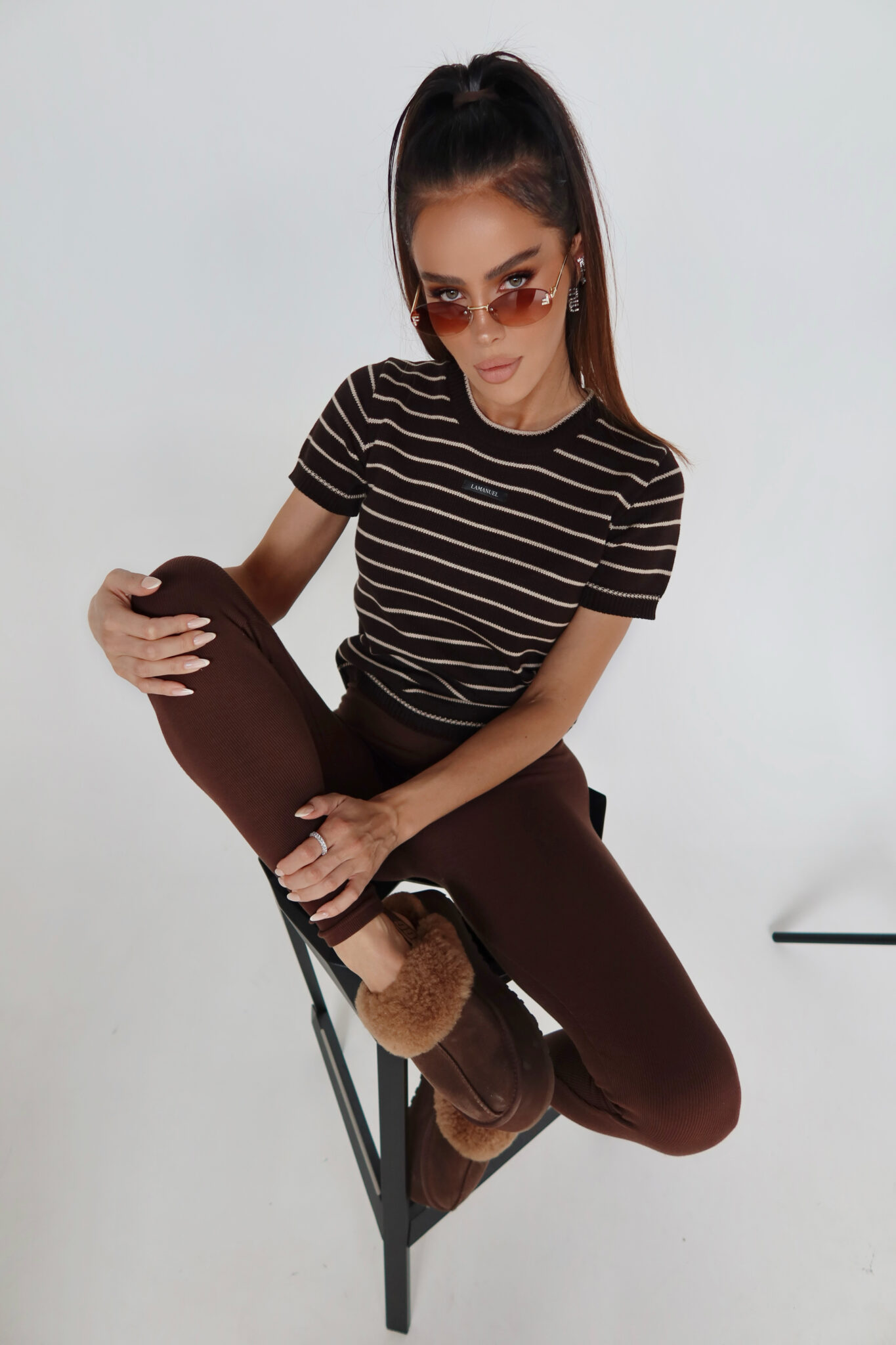 Sweter COFFE czekolada LAMANUEL - obrazek 6