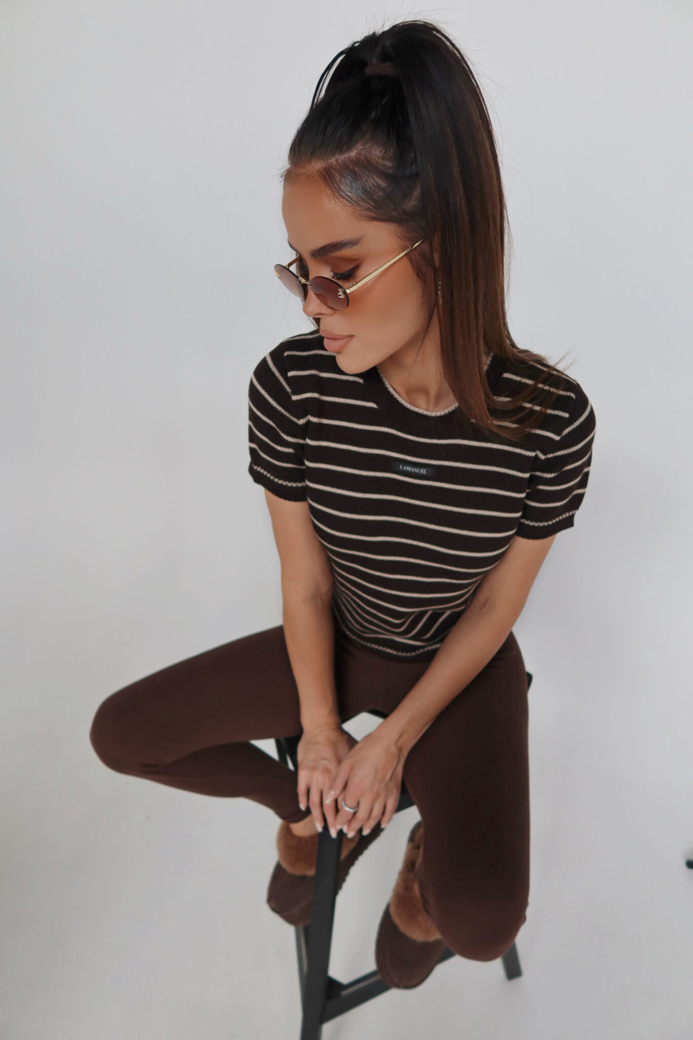 Sweter COFFE czekolada LAMANUEL - obrazek 4