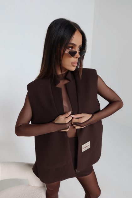 Kamizelka FOLD czekolada