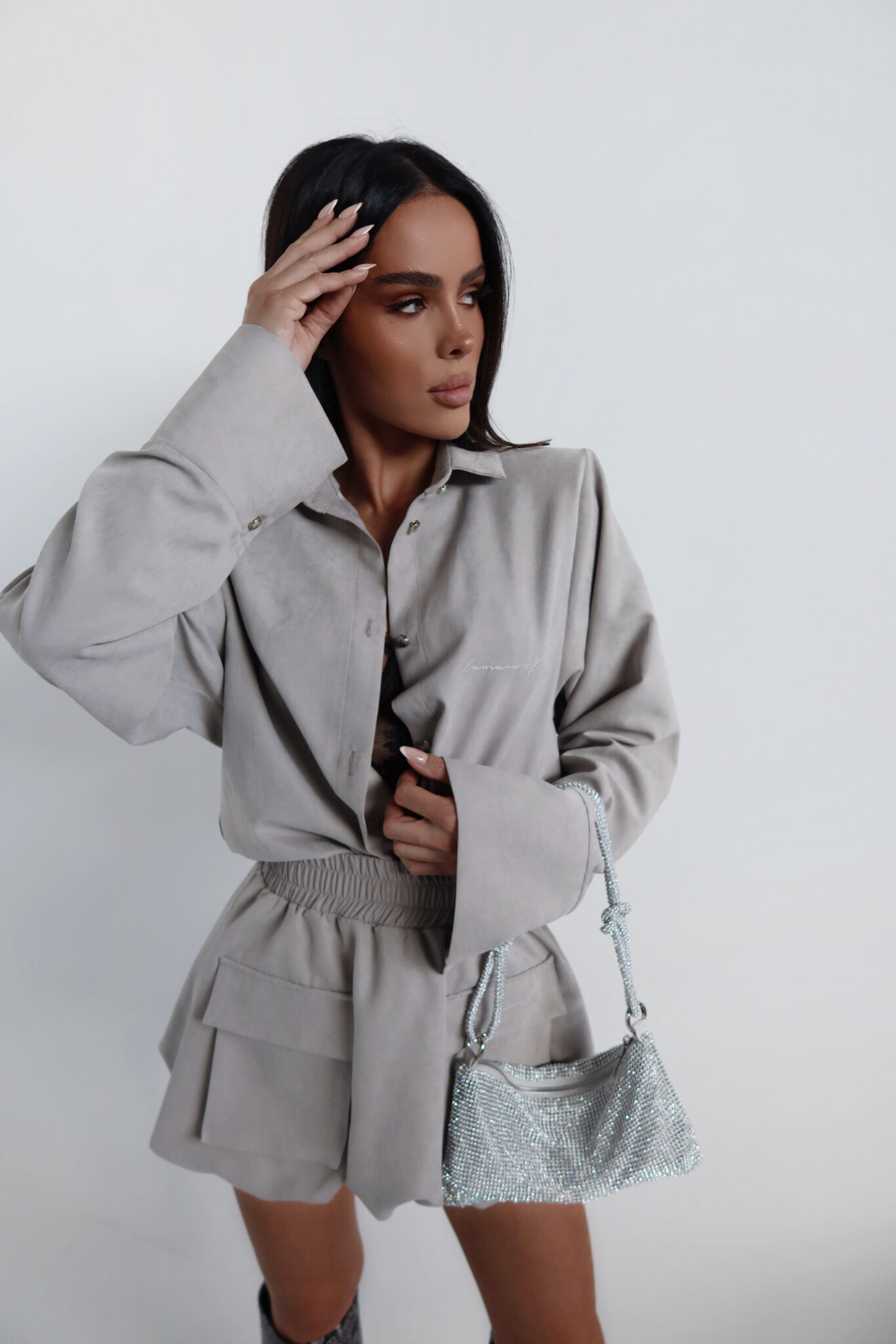 Koszula VELVET stalowa LAMANUEL - obrazek 7