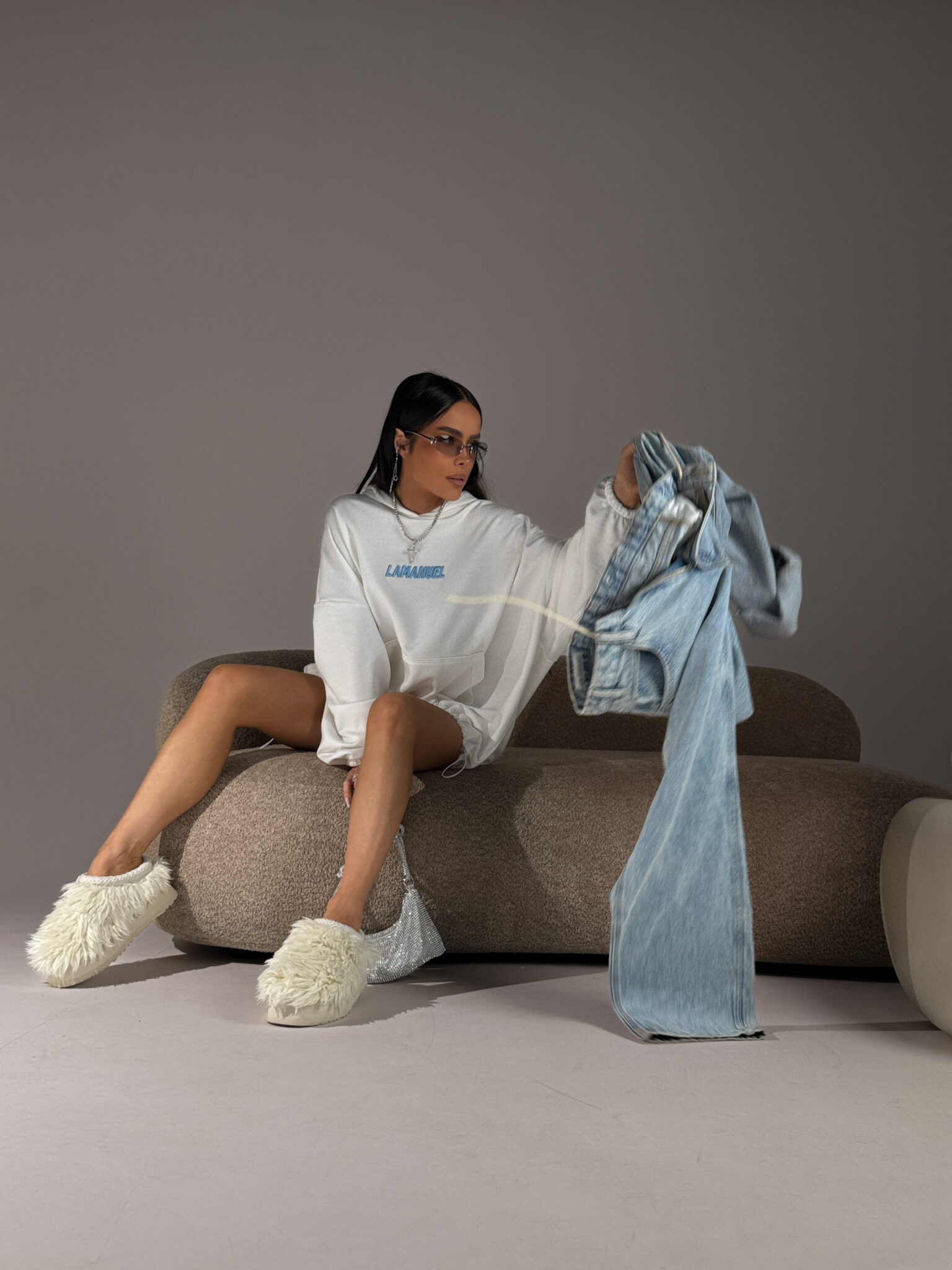 Bluza RESPECT ecru LAMANUEL - obrazek 2