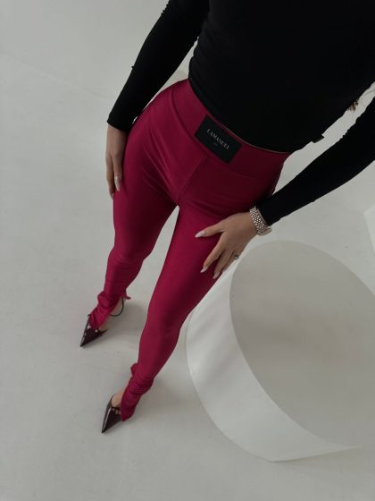 Legginsy WANTED bordo