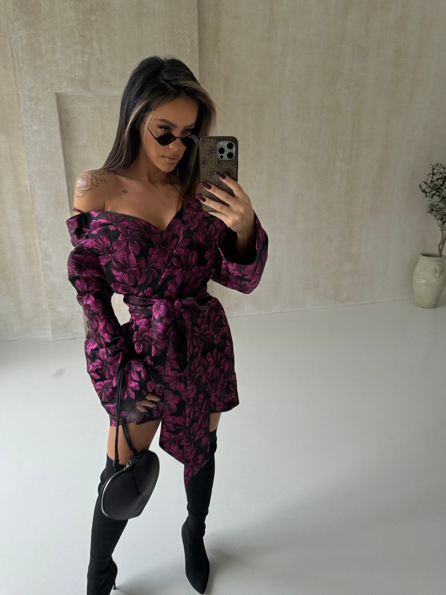 Sukienka AMARA fuksja LAMANUEL - obrazek 5