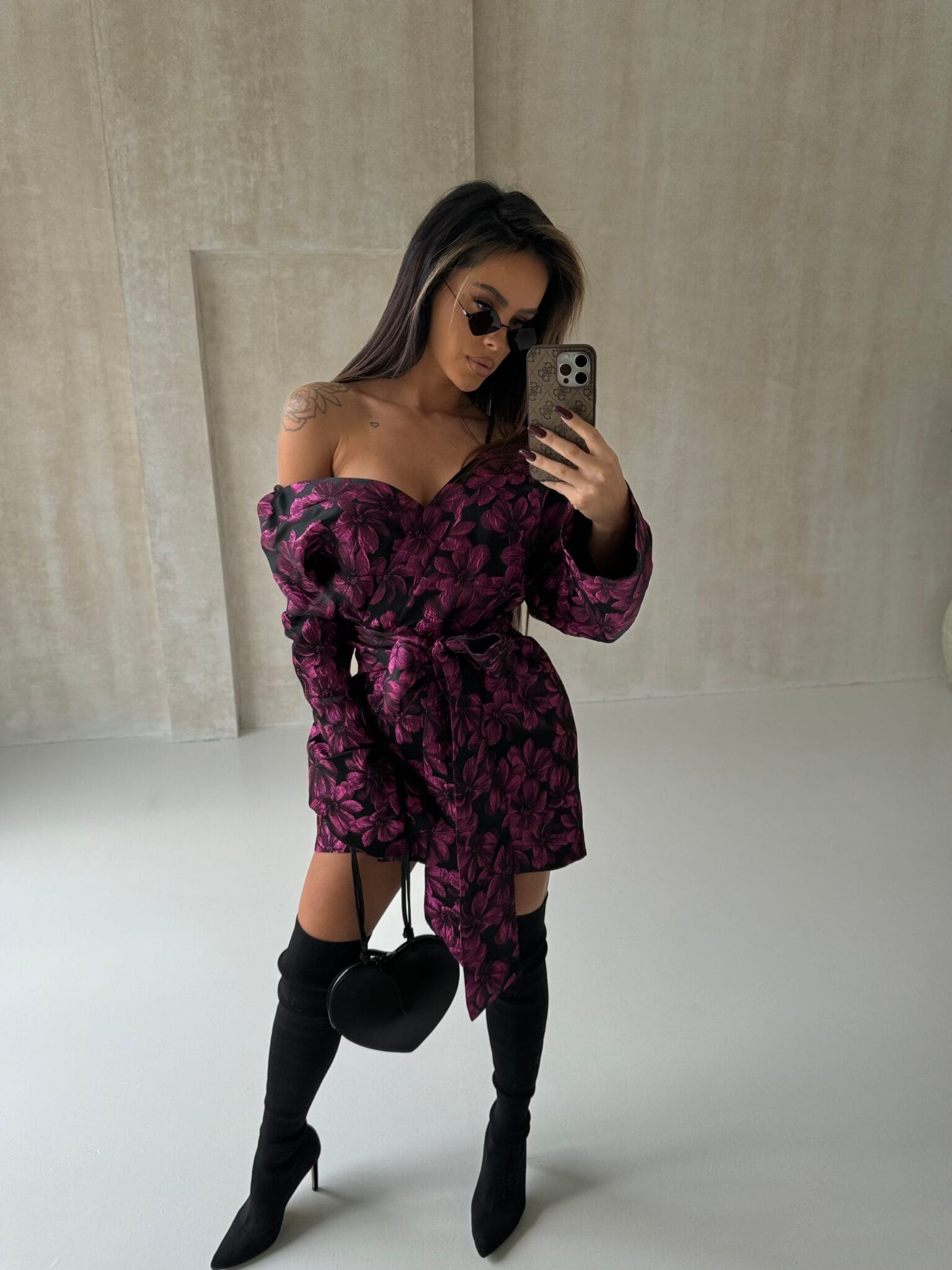 Sukienka AMARA fuksja LAMANUEL - obrazek 4