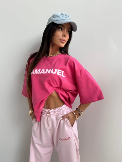 Tshirt NOIR koral/róż