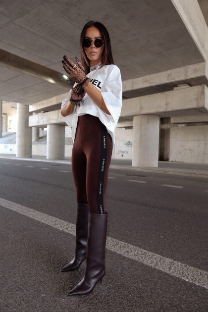 Legginsy VERSION czekolada