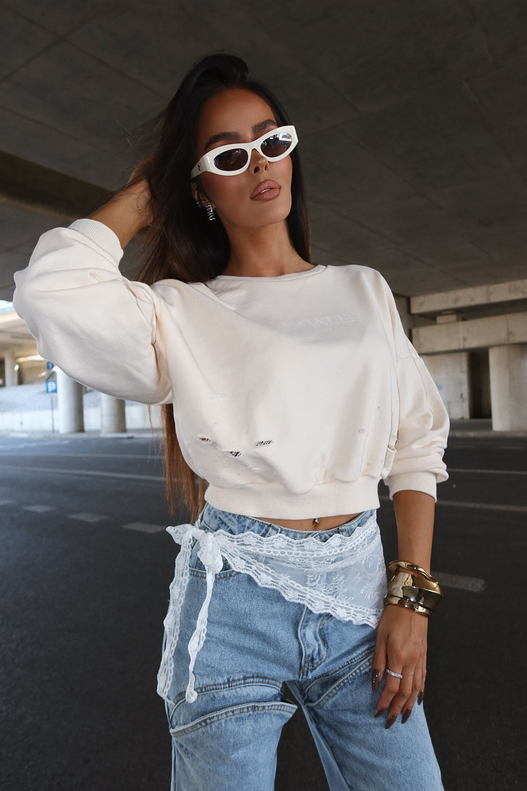 Bluza ABOUT kokos LAMANUEL - obrazek 3