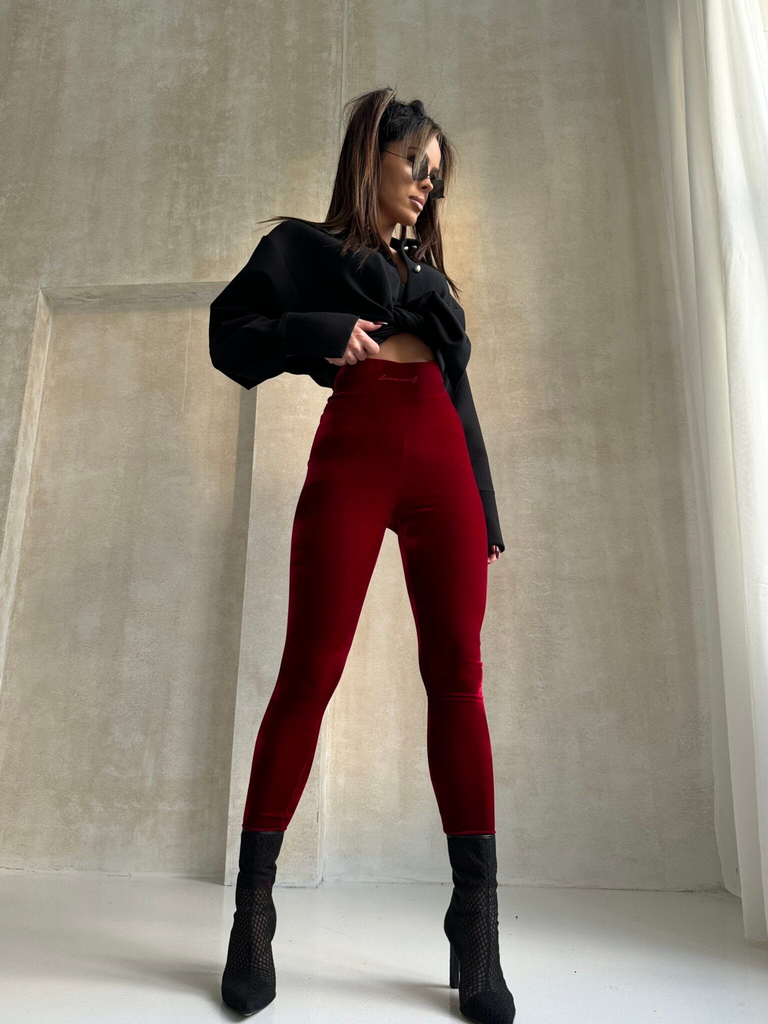 Legginsy VESPER czerwone