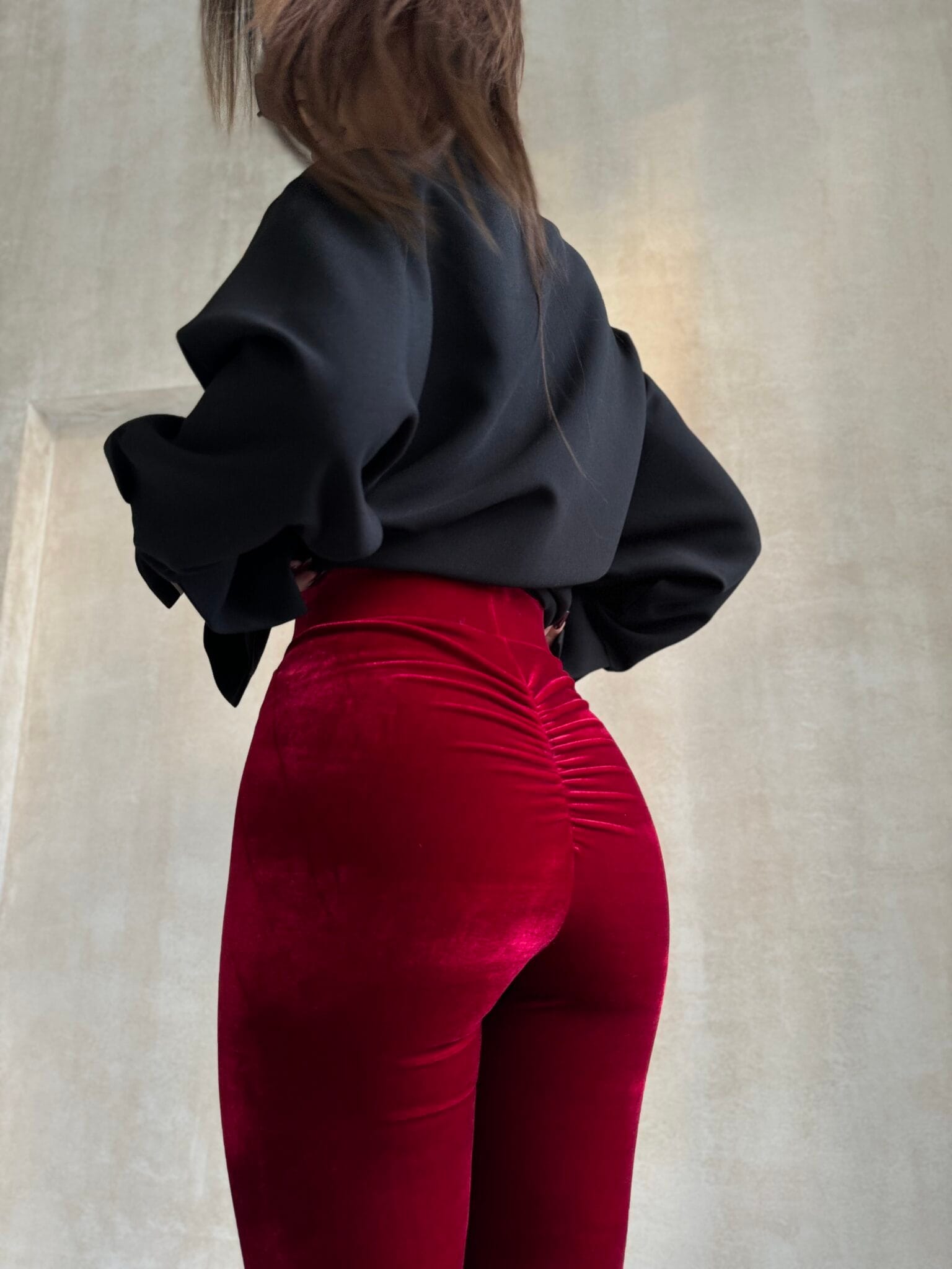 Legginsy VESPER czerwone LAMANUEL - obrazek 3