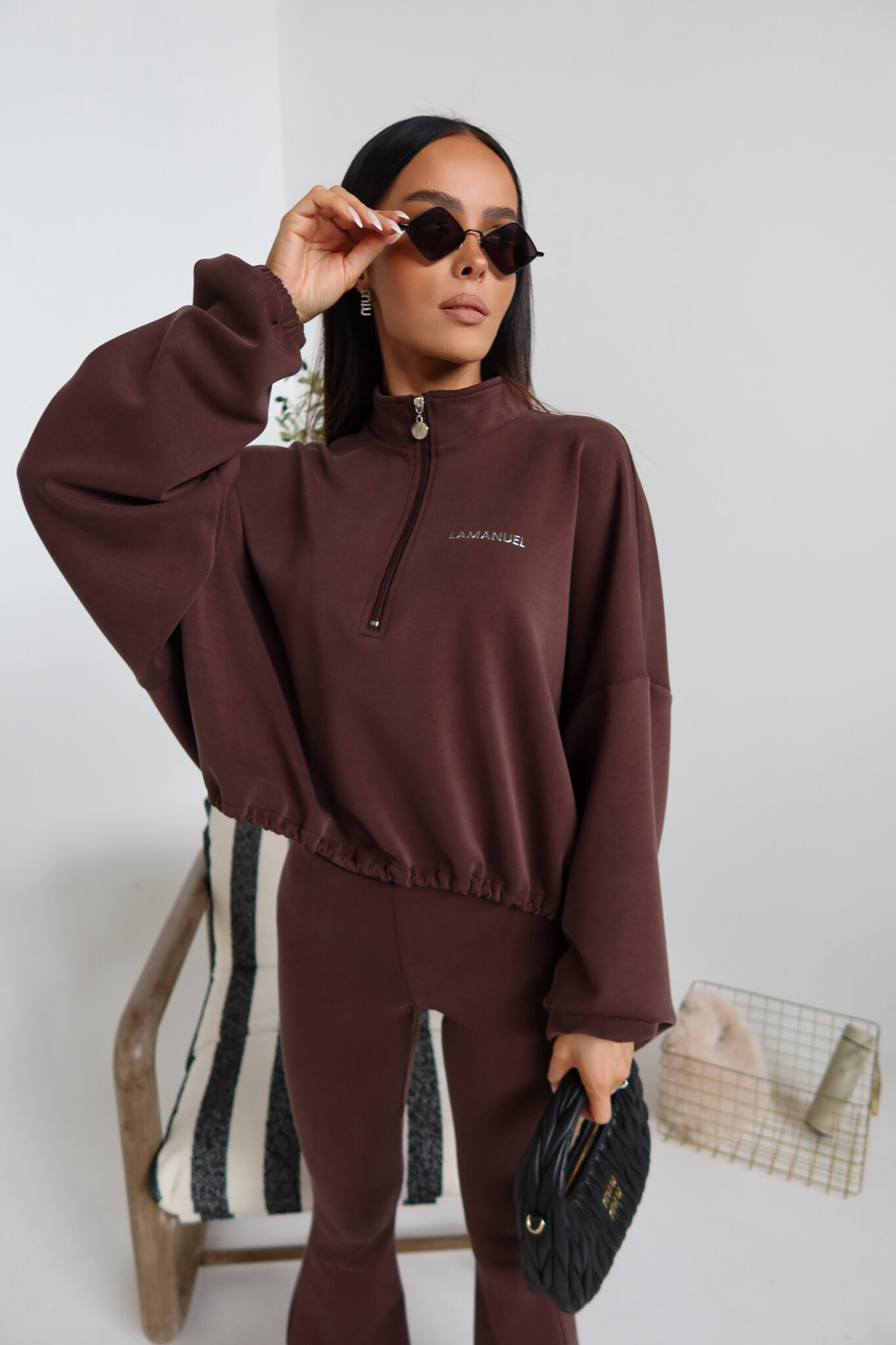 Bluza MOVE czekolada LAMANUEL - obrazek 3