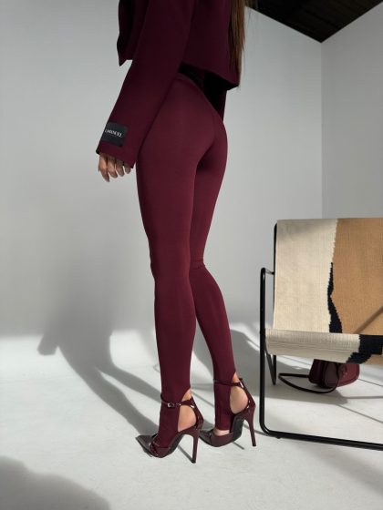 Legginsy HIDDEN bordo