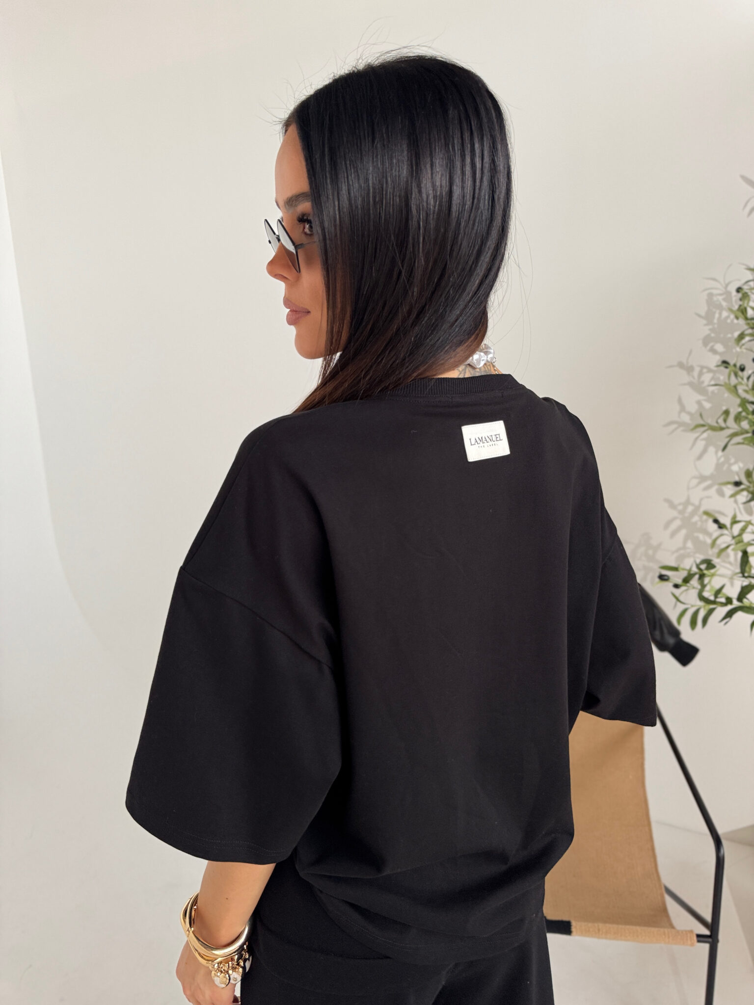 Tshirt BASE czarny LAMANUEL - obrazek 4