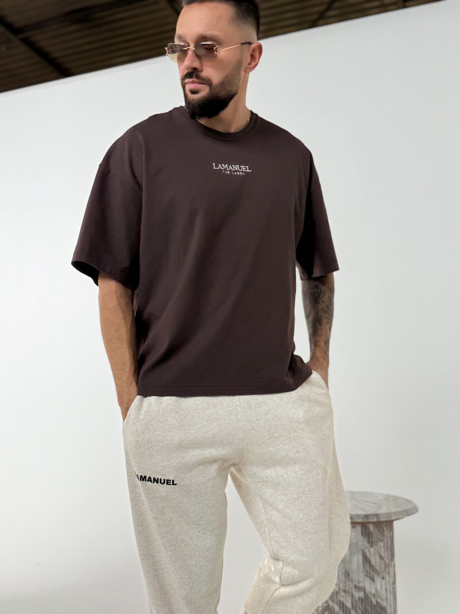 Tshirt CORE czekolada LAMANUEL - obrazek 4